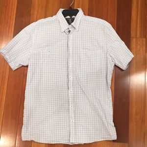 Men’s Casual Button down - blue and white